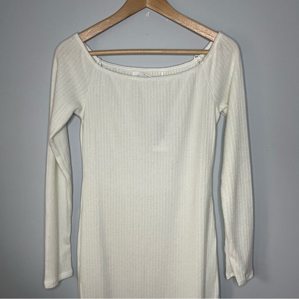 Urban Outfitters Silence + Noise Cookie Cozy Off The Shoulder Midi Dress L NWT - Picture 5 of 16